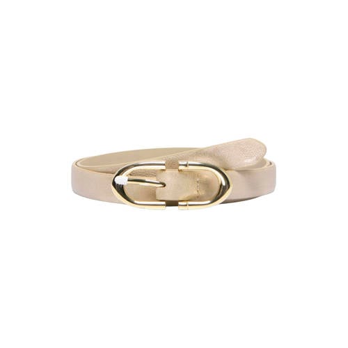 ONLY metallic riem ONLKELLY beige afbeelding