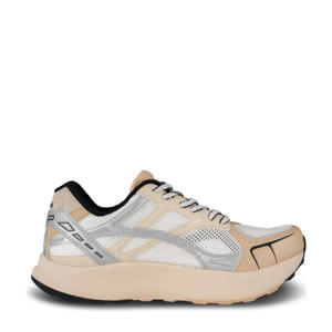 chunky sneakers beige/wit/zilver