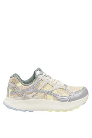 chunky sneakers beige/zilver/geel