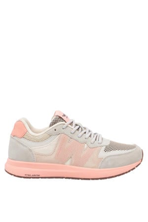 Rigmor Open Mesh suède sneakers lichtroze