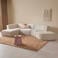 NOUS Living hoekbank met ronde hoek Newton - beige