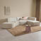 NOUS Living hoekbank met ronde hoek Newton - beige