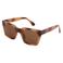 A.Kjaerbede zonnebril met tortoise print Nancy bruin
