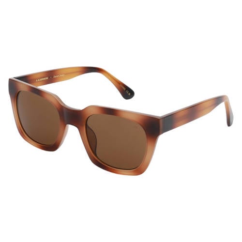 A.Kjaerbede zonnebril met tortoise print Nancy bruin afbeelding