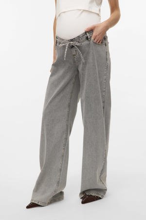 Mlfula zwangerschaps wide leg jeans grey denim