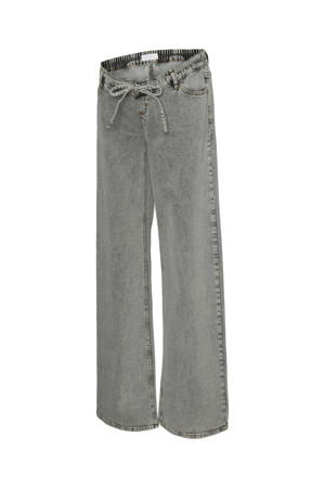 Mlfula zwangerschaps wide leg jeans grey denim