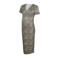 MAMALICIOUS zwangerschaps- en voedings midi jurk met panterprint beige