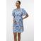 VERO MODA MATERNITY zwangerschaps wikkeljurk blauw/wit