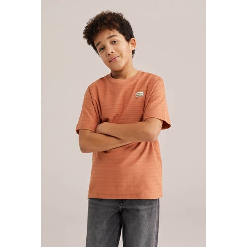 WE Fashion T-shirt donker oranje afbeelding