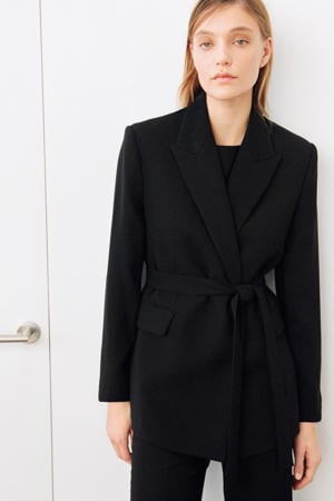 regular blazer zwart
