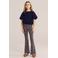 WE Fashion blousetop donkerblauw