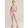 WE Fashion straight gestreepte casual short