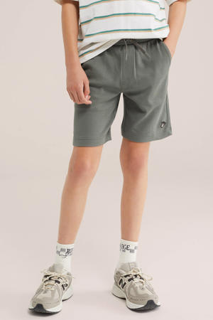 sweatshort grijsgroen