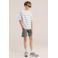 WE Fashion sweatshort grijsgroen
