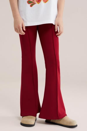 casual broek donkerrood
