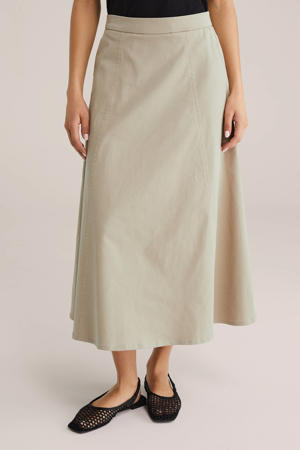 midi rok beige
