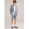 WE Fashion slim chino short blauw