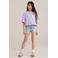 WE Fashion Blue Ridge denim straight short light blue denim