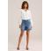 WE Fashion Blue Ridge denim regular waist short medium blue denim