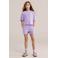 WE Fashion straight casual short lila