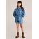 WE Fashion Blue Ridge denim straight short met hartjes medium blue denim