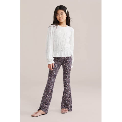 WE Fashion flared legging bruin afbeelding