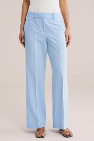 regular waist pantalon lichtblauw