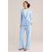 WE Fashion flared broek - lichtblauw