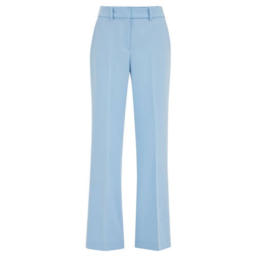 WE Fashion regular waist pantalon lichtblauw afbeelding