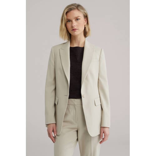 WE Fashion regular blazer beige afbeelding