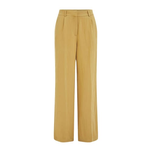 WE Fashion wide leg high waist broek oker afbeelding