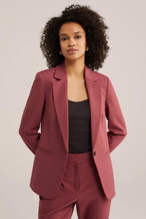 getailleerde blazer rood