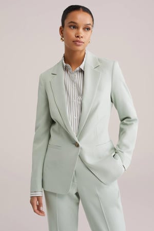 getailleerde blazer mintgroen
