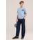 WE Fashion T-shirt met backprint lichtblauw