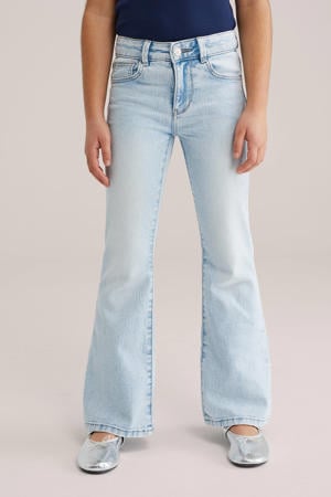 flared jeans light blue denim
