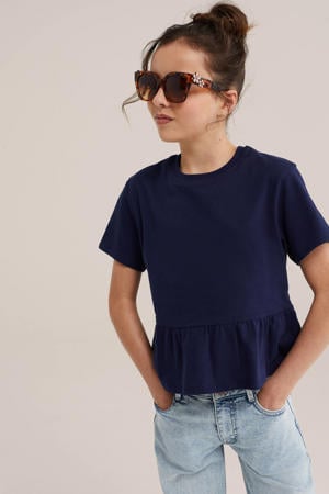 T-shirt donkerblauw