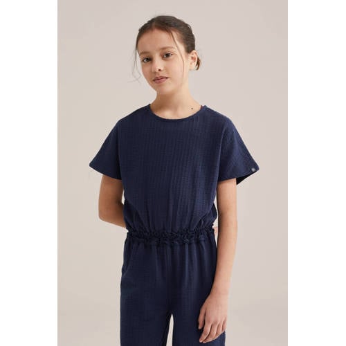 WE Fashion jumpsuit donkerblauw afbeelding
