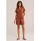 WE Fashion wide leg regular waist casual short terra broderie