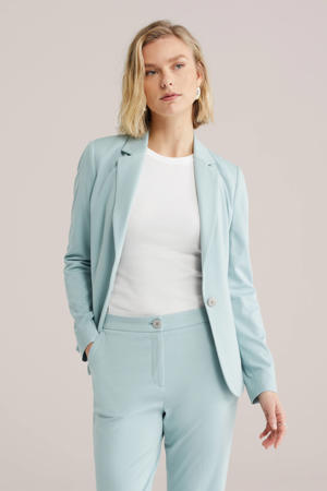jersey getailleerde blazer