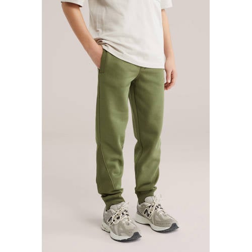 WE Fashion slim sweatpants groen afbeelding