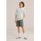 WE Fashion sweatshort donkergroen