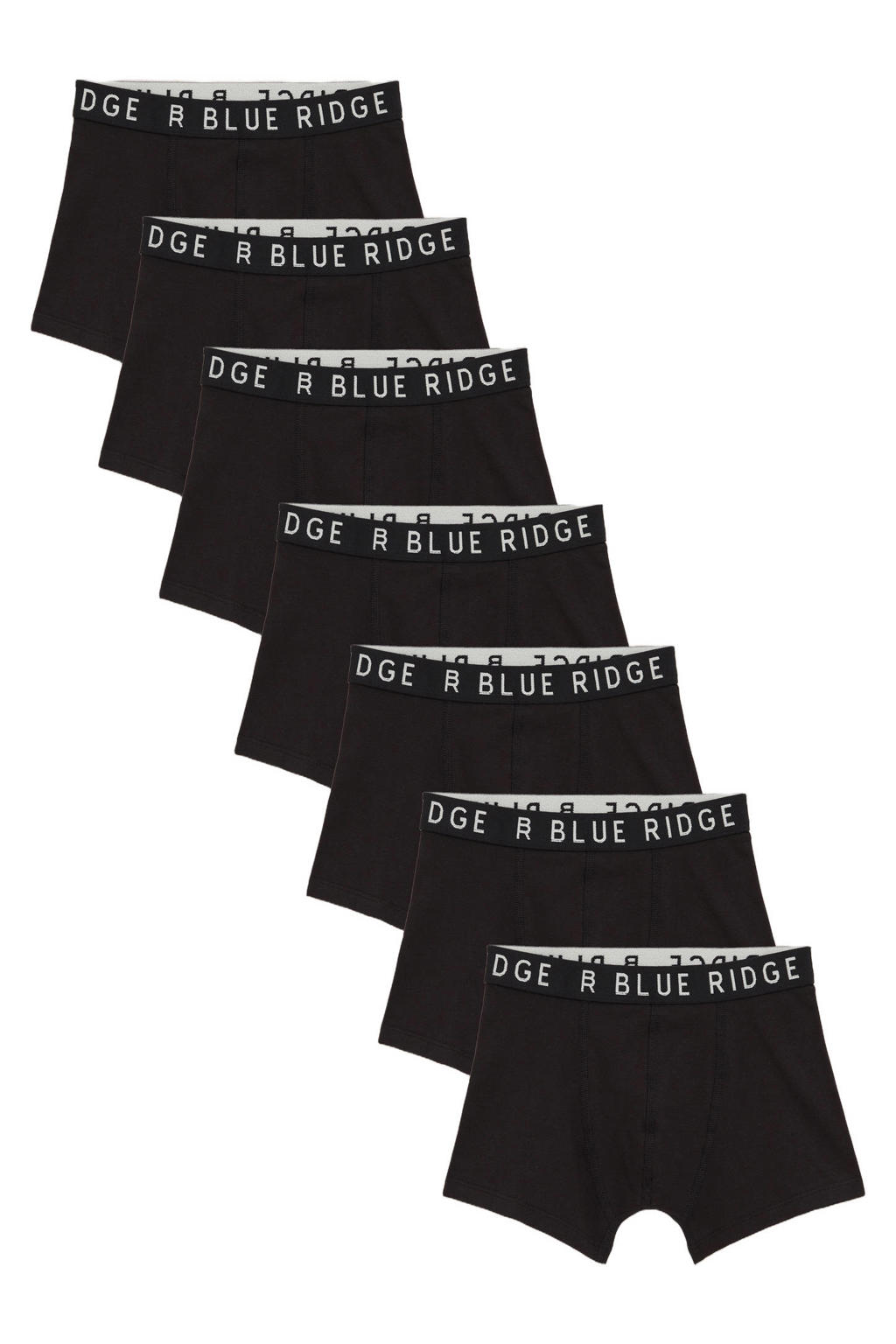 WE Fashion boxershort - zwart (set van 7)