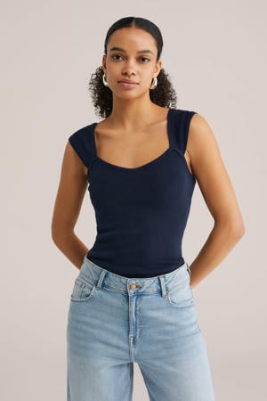 top donkerblauw