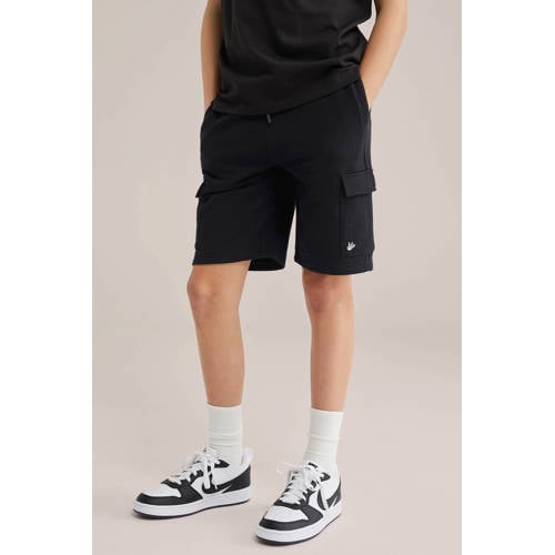 WE Fashion sweatshort zwart afbeelding