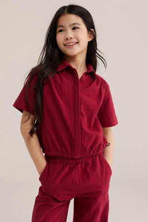 blouse donkerrood