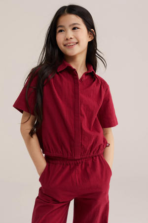blouse donkerrood