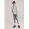 WE Fashion Blue Ridge denim short light blue denim