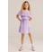 WE Fashion off shoulder jurk paars
