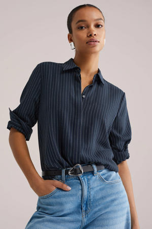 blouse donkerblauw
