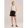 WE Fashion wide leg high waist casual short met linnen donkerbruin